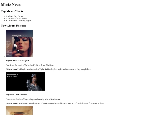 music screenshot