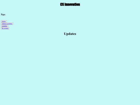updates screenshot