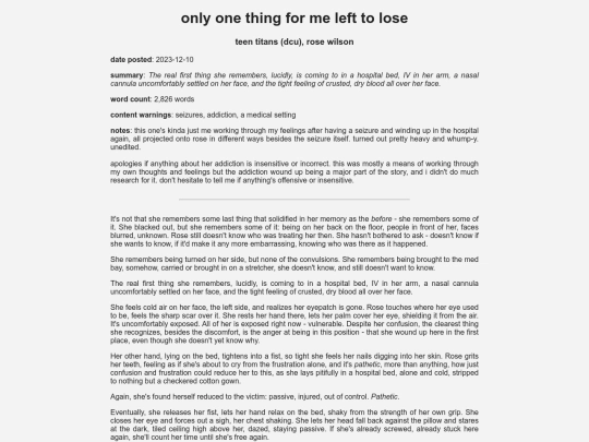 fanfic/dcu/onlyonething screenshot