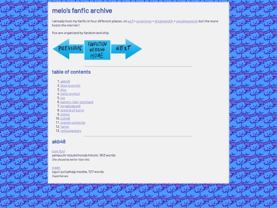 fanfic/fanfic screenshot