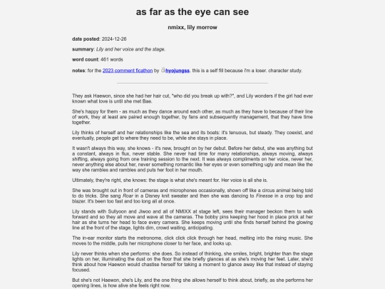 fanfic/nmixx/asfarastheeyecansee screenshot