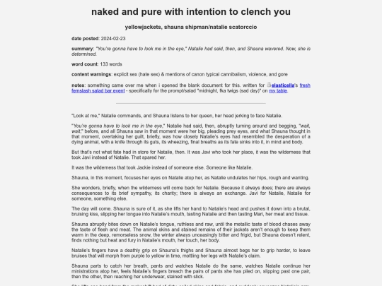 fanfic/yellowjackets/nakedandpure screenshot