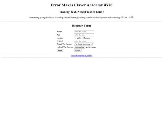 web-page/register screenshot