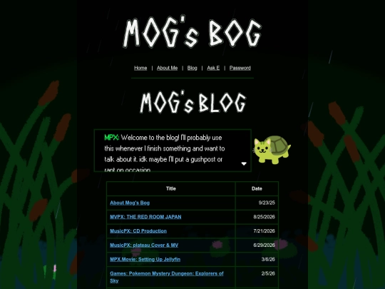 blog screenshot