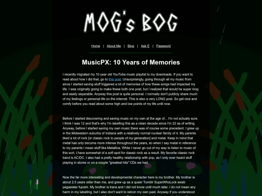 blogposts/musicpx_memories screenshot