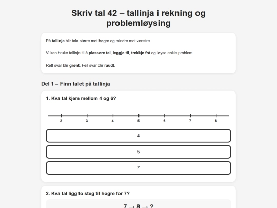 Skriv_tal42_tallinja_i_rekning_og_problemløysing screenshot