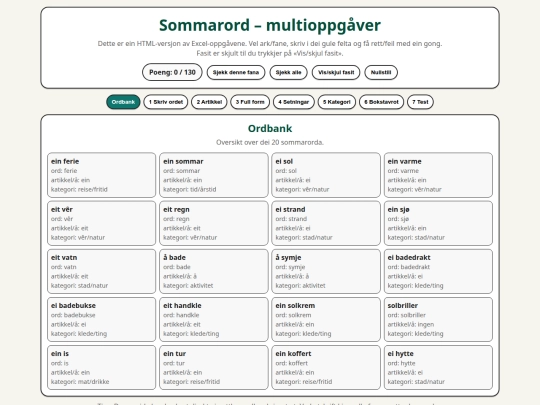 sommarord_multioppgaver_html screenshot