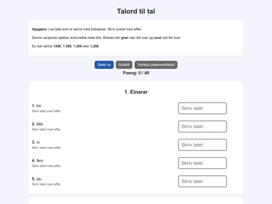 talord_til_tal_40_auto_sjekk screenshot