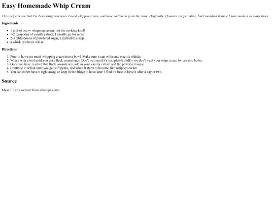 recipe screenshot