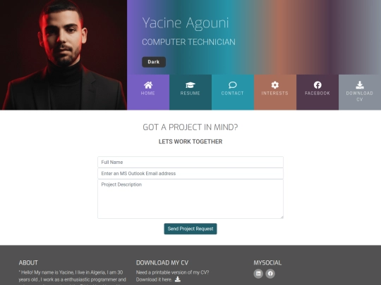 contact screenshot