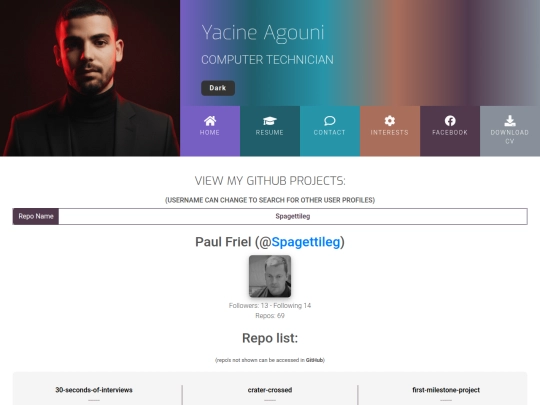 github screenshot