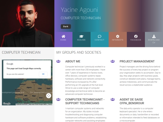 interests screenshot