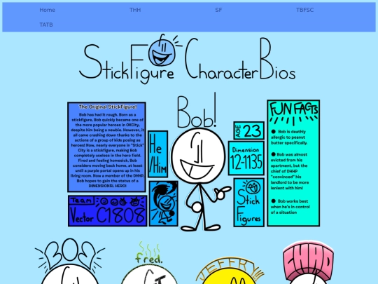 StickFigures/StickFigures Character Bios screenshot