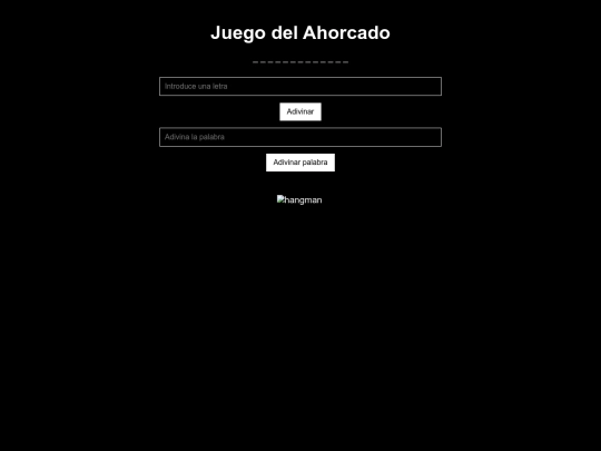 javascript/ahorcado screenshot