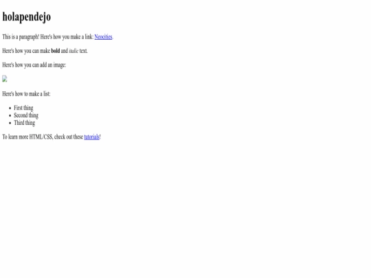 index screenshot