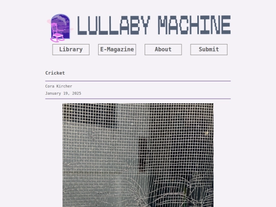 essays/cricket screenshot