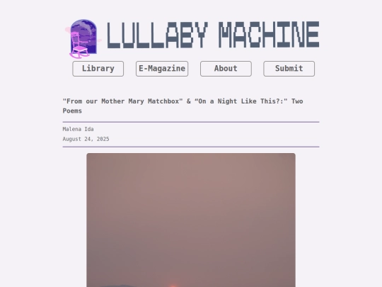 essays/from-our-mother-mary-matchbox screenshot