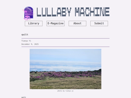 essays/quilt screenshot