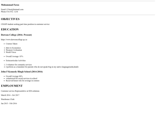 Lab2/Lab2-myCV screenshot