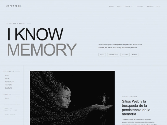 Blog screenshot