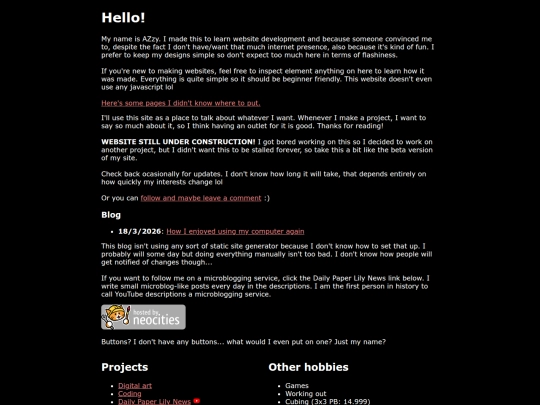 index screenshot