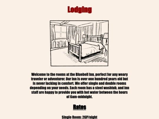 lodging screenshot