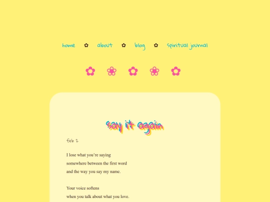 poems/say-it-again screenshot