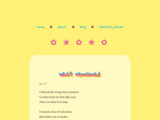 poems/what-remained screenshot