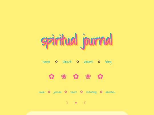 spiritual/journal screenshot