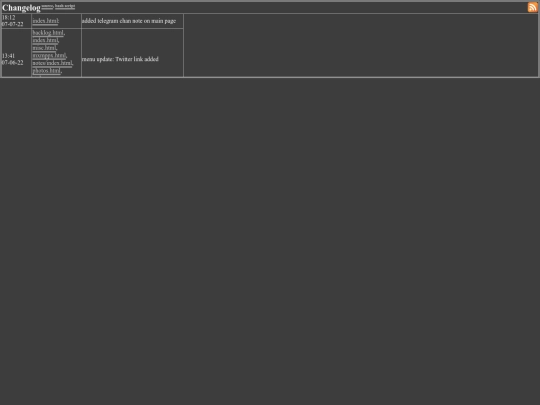 changelog screenshot