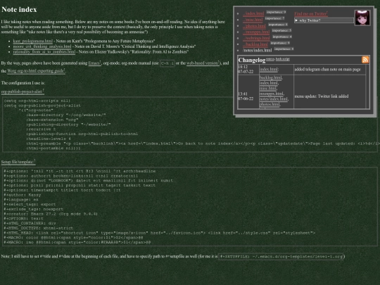 notes screenshot