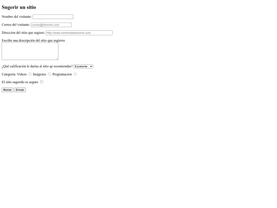 css/sugerencias screenshot