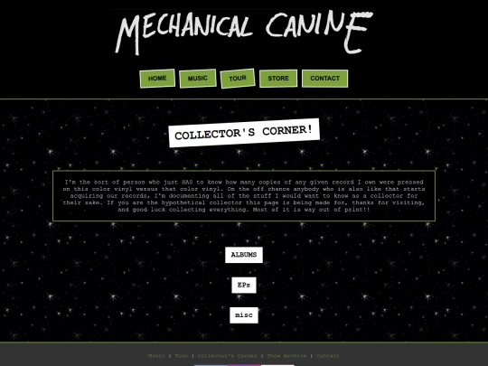 collectorscorner screenshot