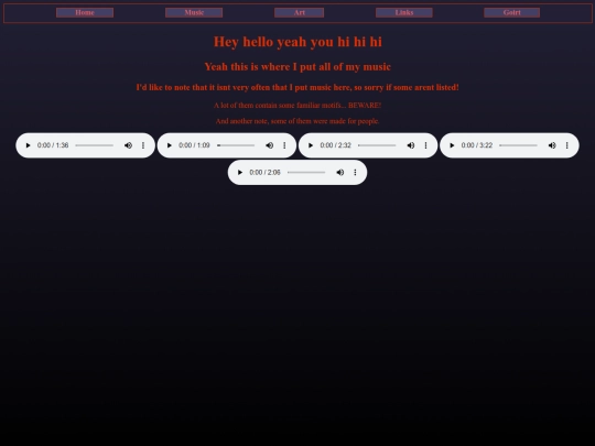 Music screenshot