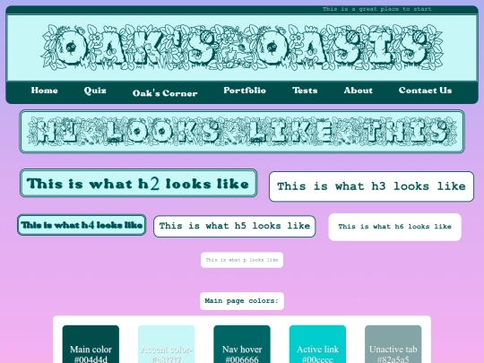 style screenshot