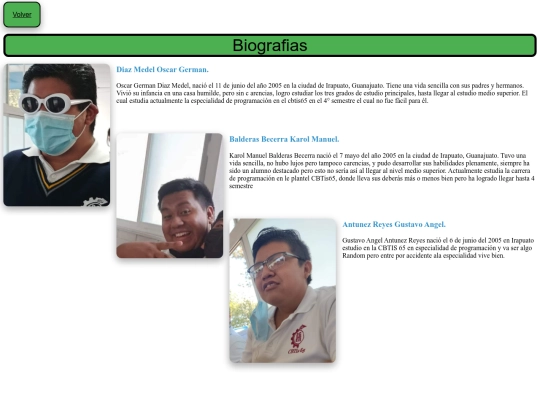 Biografias screenshot