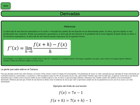 Derivadas screenshot