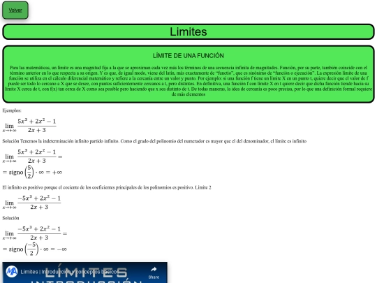 Limites screenshot