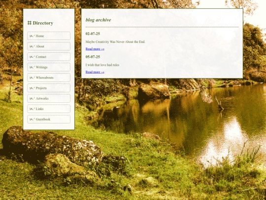 blog screenshot
