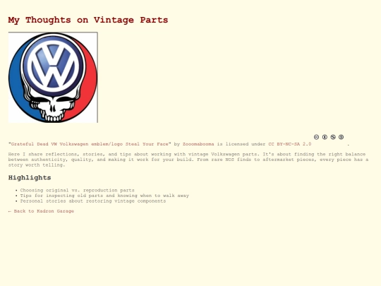 vintageparts screenshot