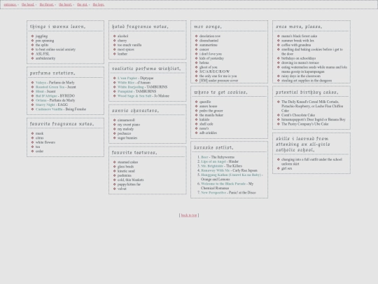 list screenshot