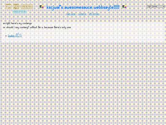 conlangs screenshot