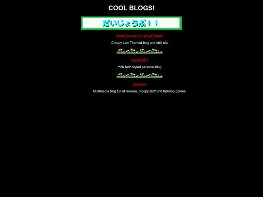blogs screenshot