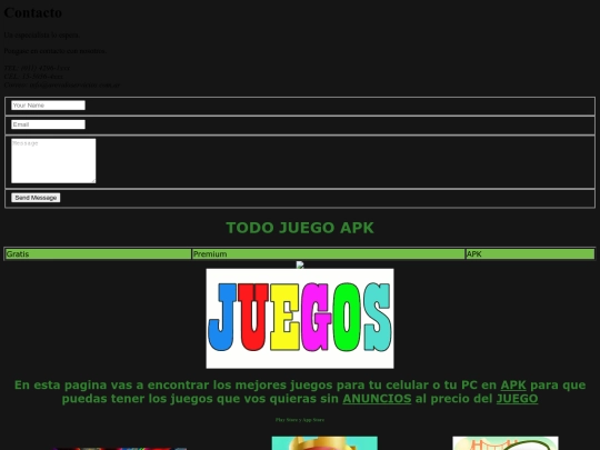 Juegos screenshot