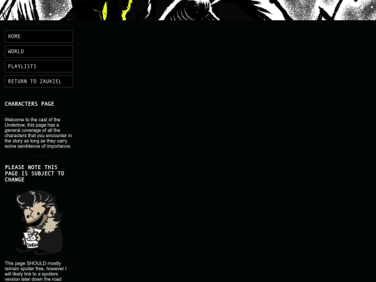 UNDERTOW STORY PAGES/Undertow Characters screenshot