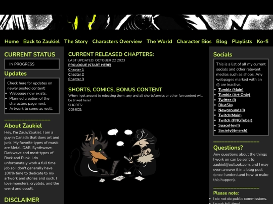 UNDERTOW STORY PAGES/undertowchapters screenshot