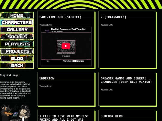 playlists screenshot