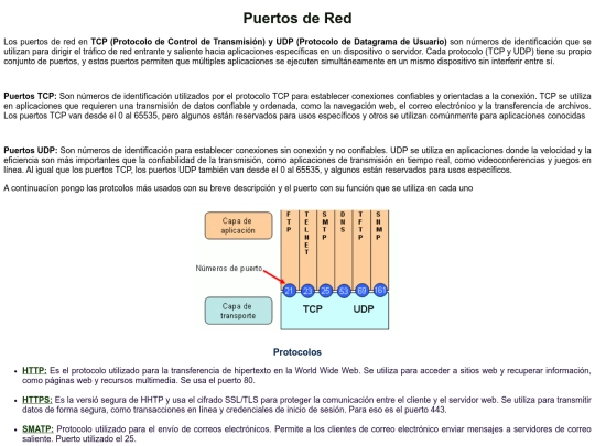 PuertosRed screenshot