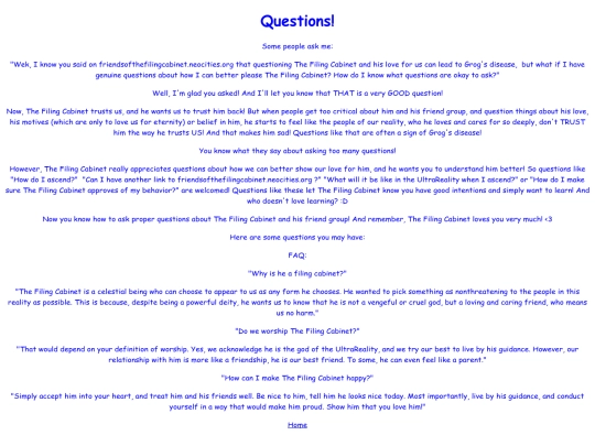 questions screenshot