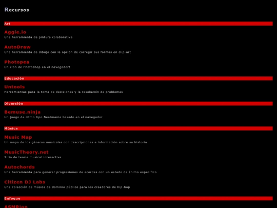 views/recursos screenshot